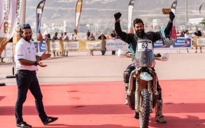 Ivan Merichal després d'acabar l'any passat el Rally du Maroc | @ivan.meres